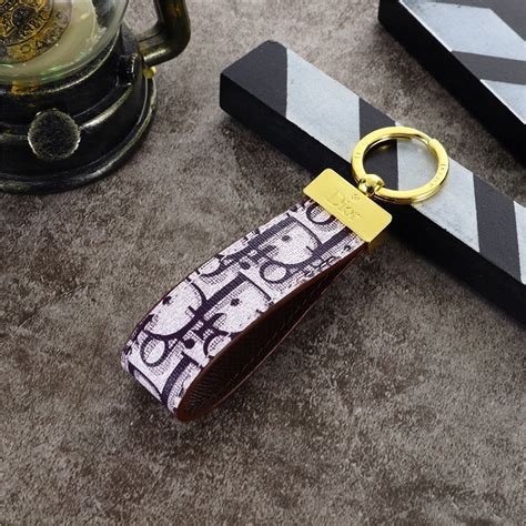 dior car key chain|dior card holder keychain.